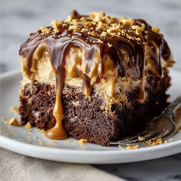 Peanut Butter Poke Cake