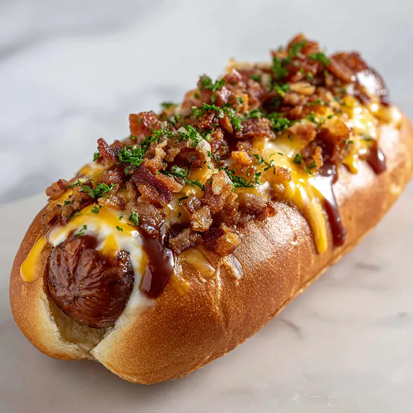 BBQ Bacon Cheese Dogs