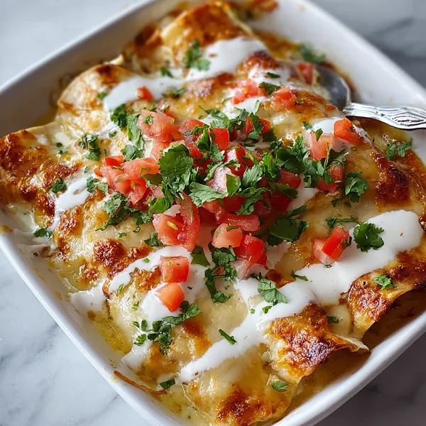 Sour Cream Chicken Enchiladas