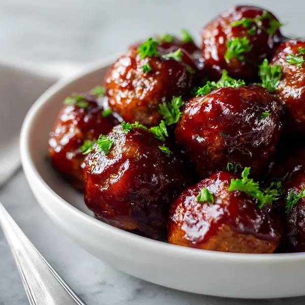Grape Jelly BBQ Meatballs