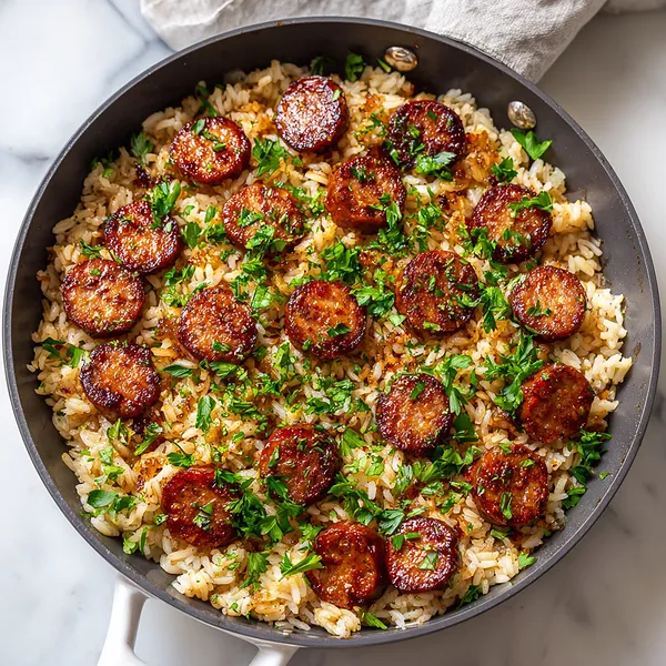 Honey Garlic Sausage Rice