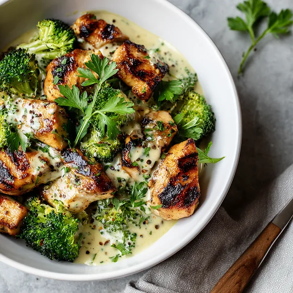 Grilled Chicken Broccoli Bowls