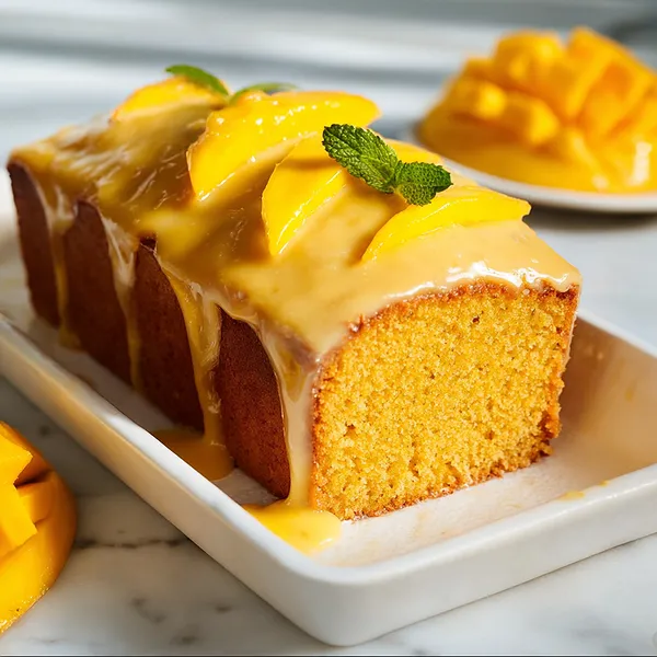 Mango Glazed Cake