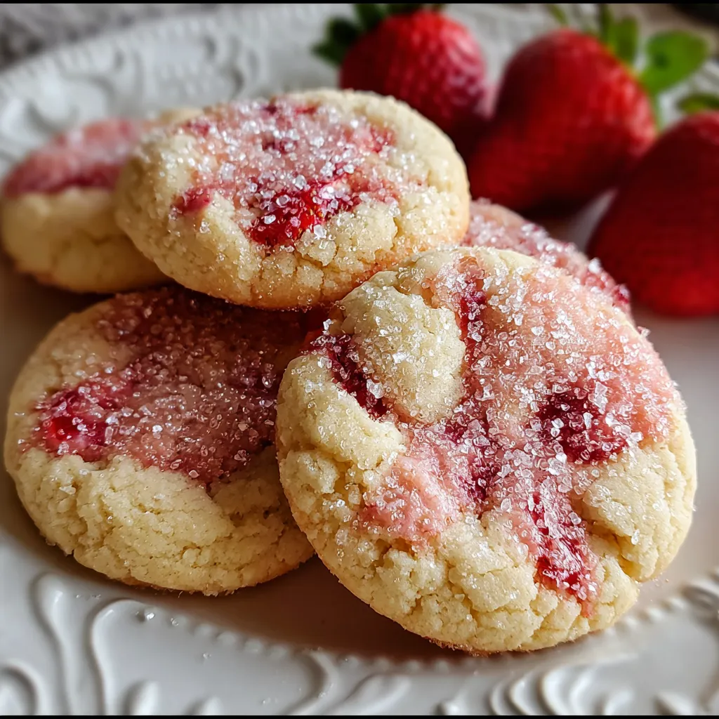 Strawberry Sugar Cookies