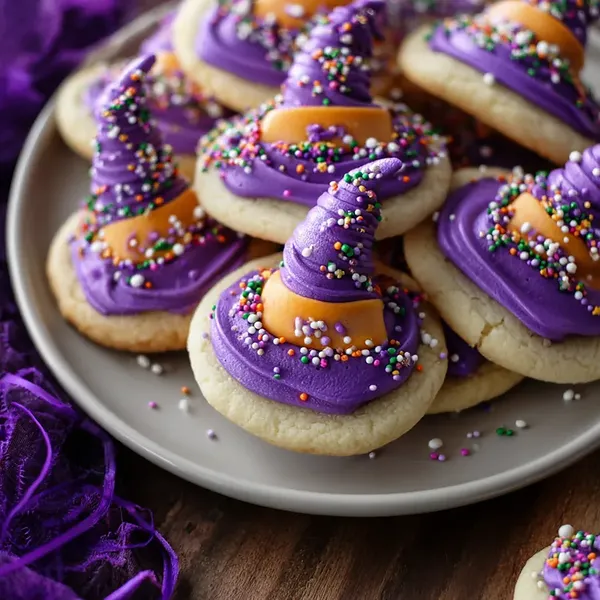 Halloween Witch Hat Cookies