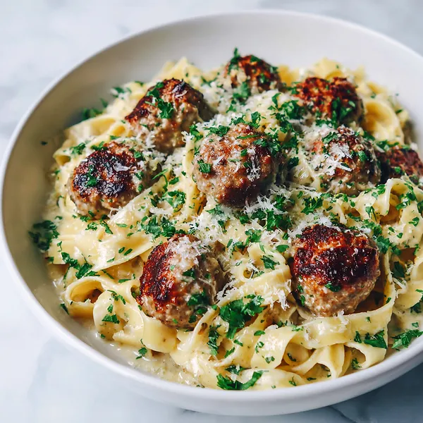 Creamy Meatball Pasta