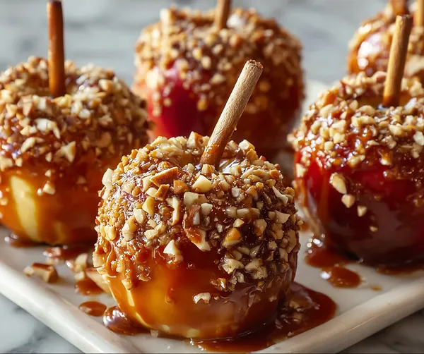 Sheet Pan Caramel Apples