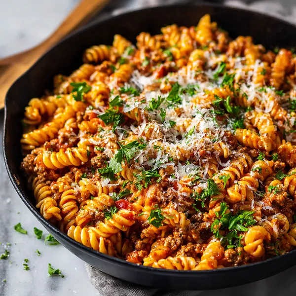 Ground Turkey Pasta Skillet