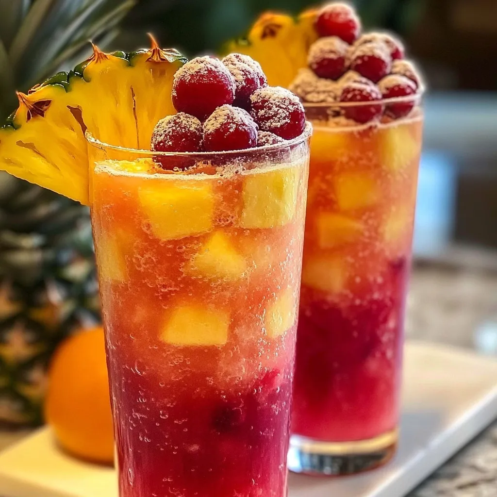 Cranberry Pineapple Fizz