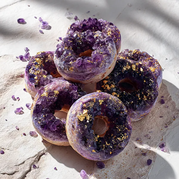 Amethyst Geode Donuts