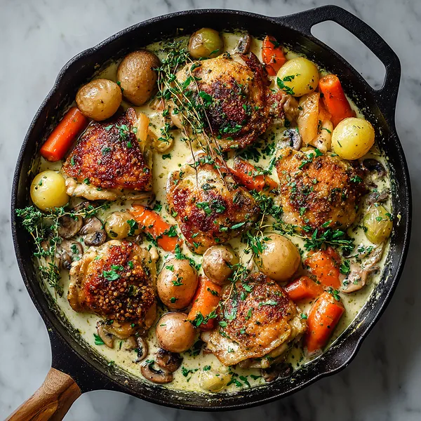 Creamy Braised Chicken