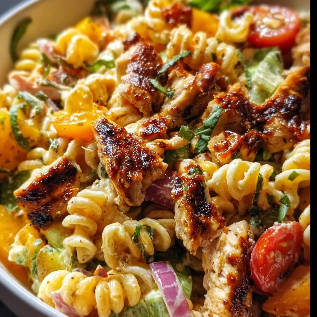 BBQ Chicken Pasta Salad