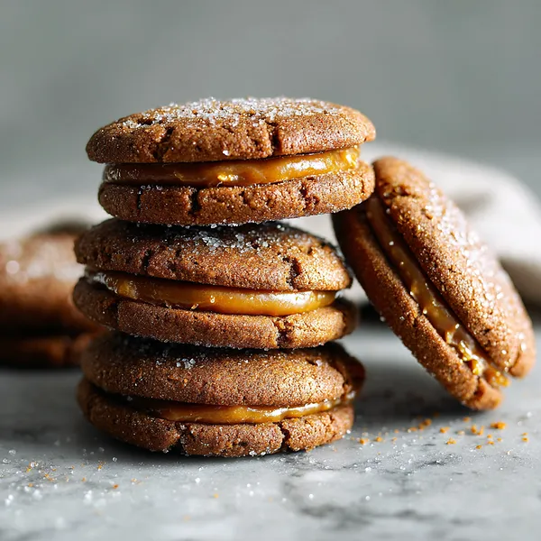 Gingerbread Caramel Cookies