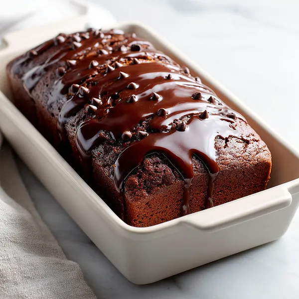 Chocolate Glazed Banana Bread
