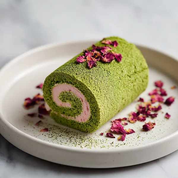 Rose Matcha Roll