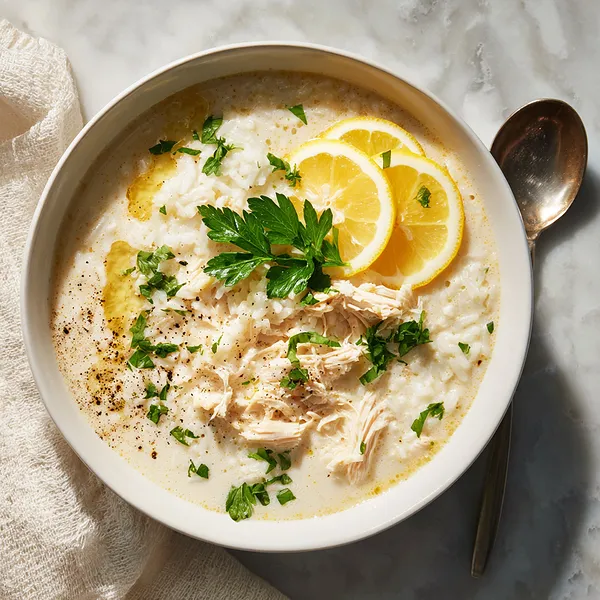 Lemon Chicken Rice Soup
