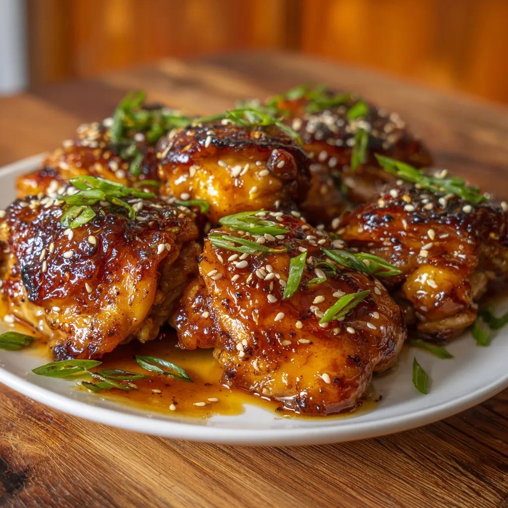 Honey Garlic Chicken Thighs
