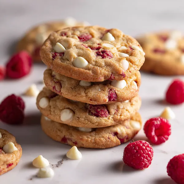 White Chocolate Raspberry Cookies
