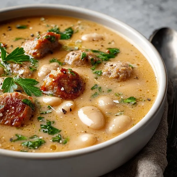 Creamy Sausage Bean Soup