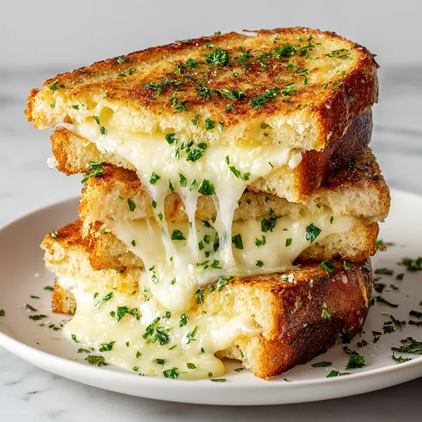 Garlic Bread Grilled Cheese