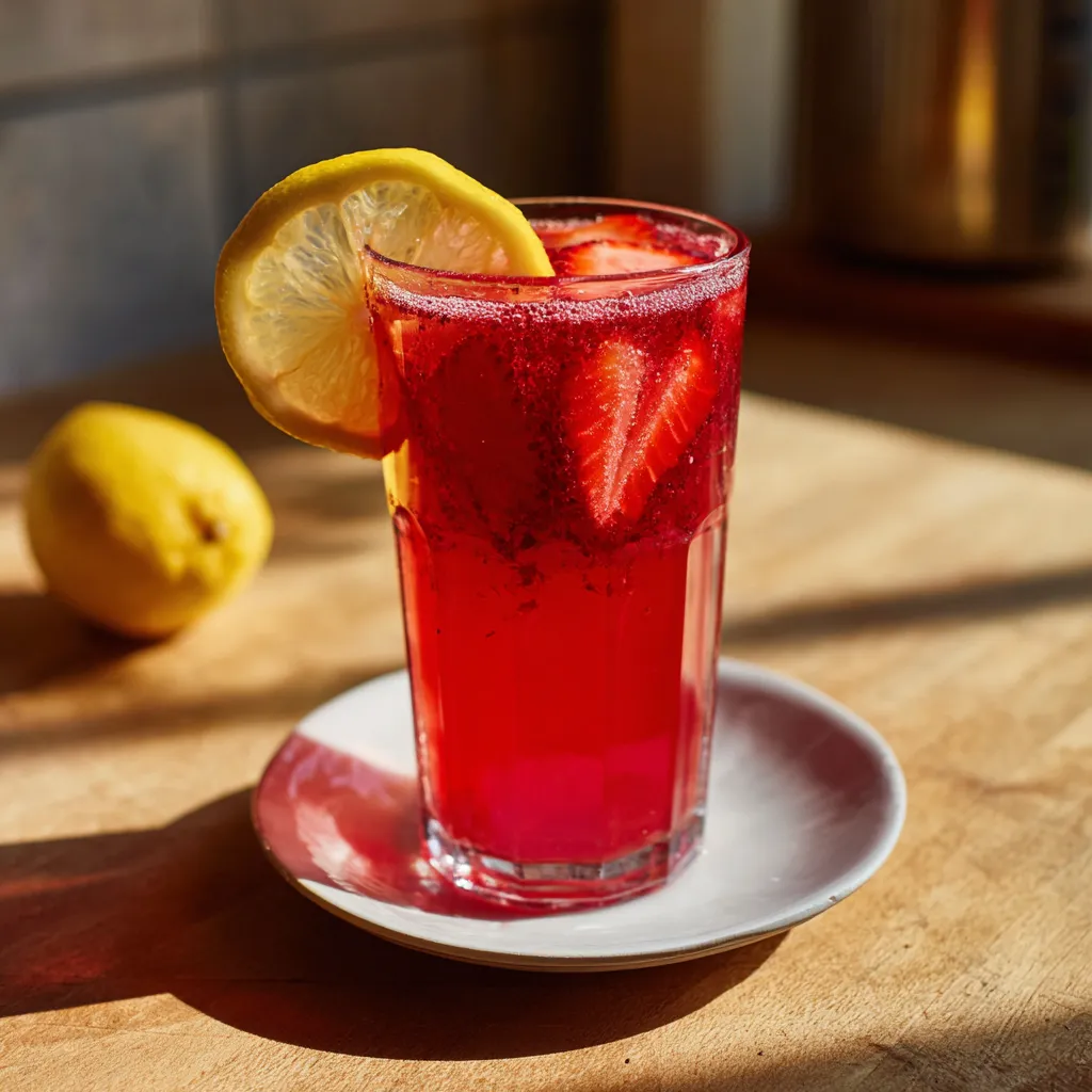 Hibiscus Strawberry Lemonade