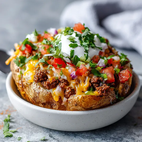 Loaded Potato Taco Bowls