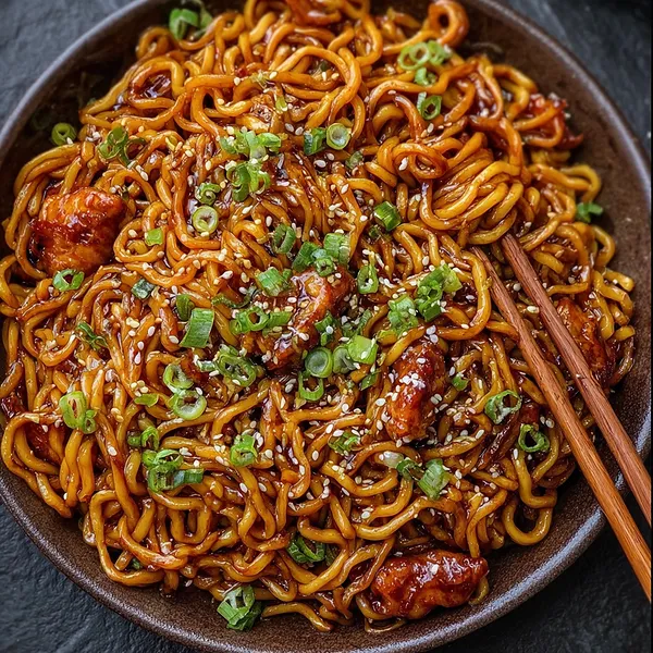 Korean Spicy Chicken Noodles
