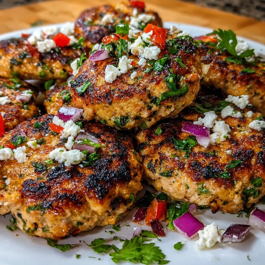 Mediterranean Chicken Patties