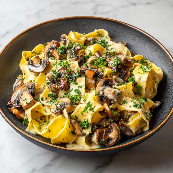 Creamy Mushroom Pappardelle