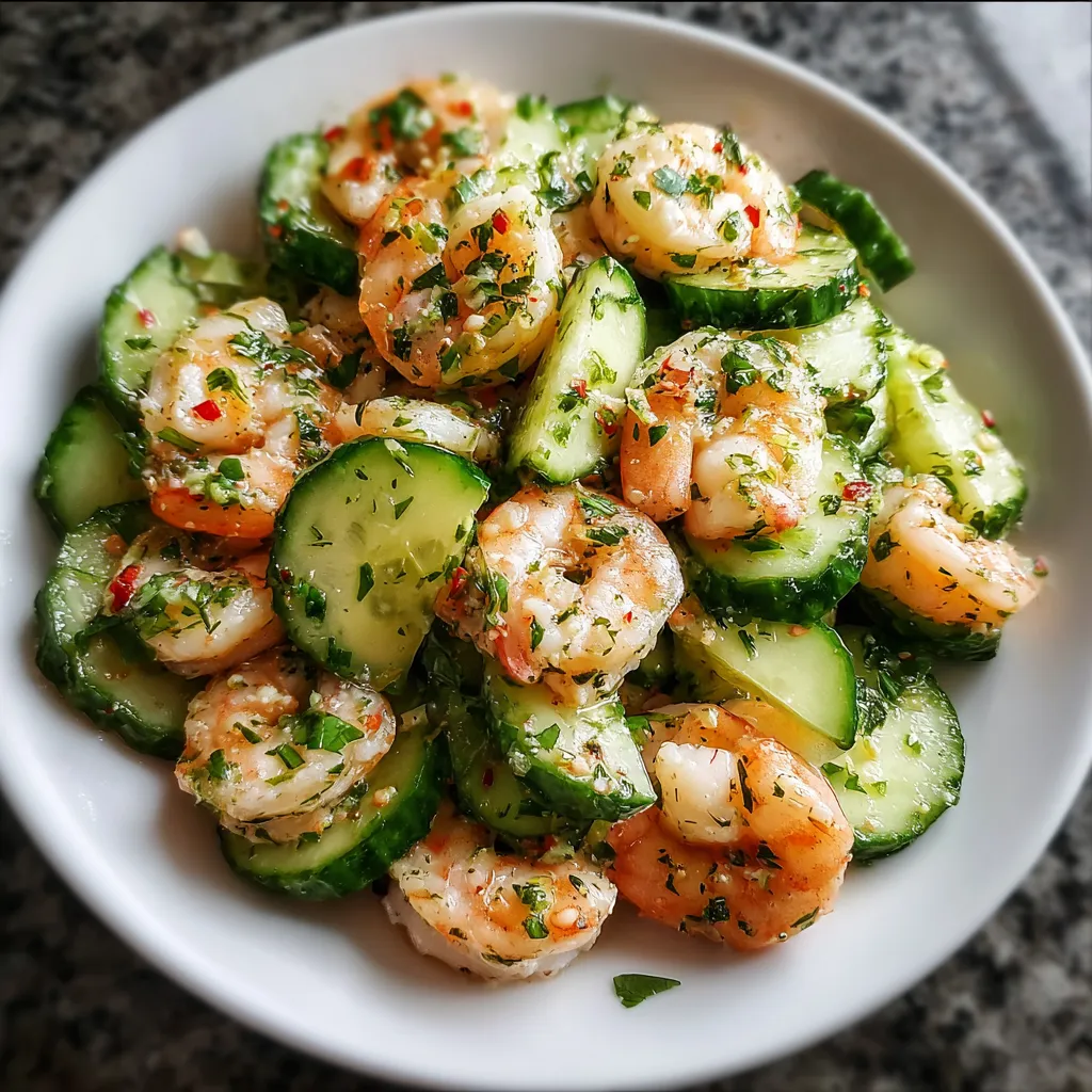 Cucumber Shrimp Salad