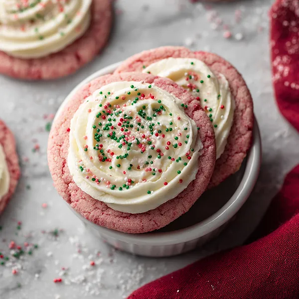 Pink Velvet Cookies