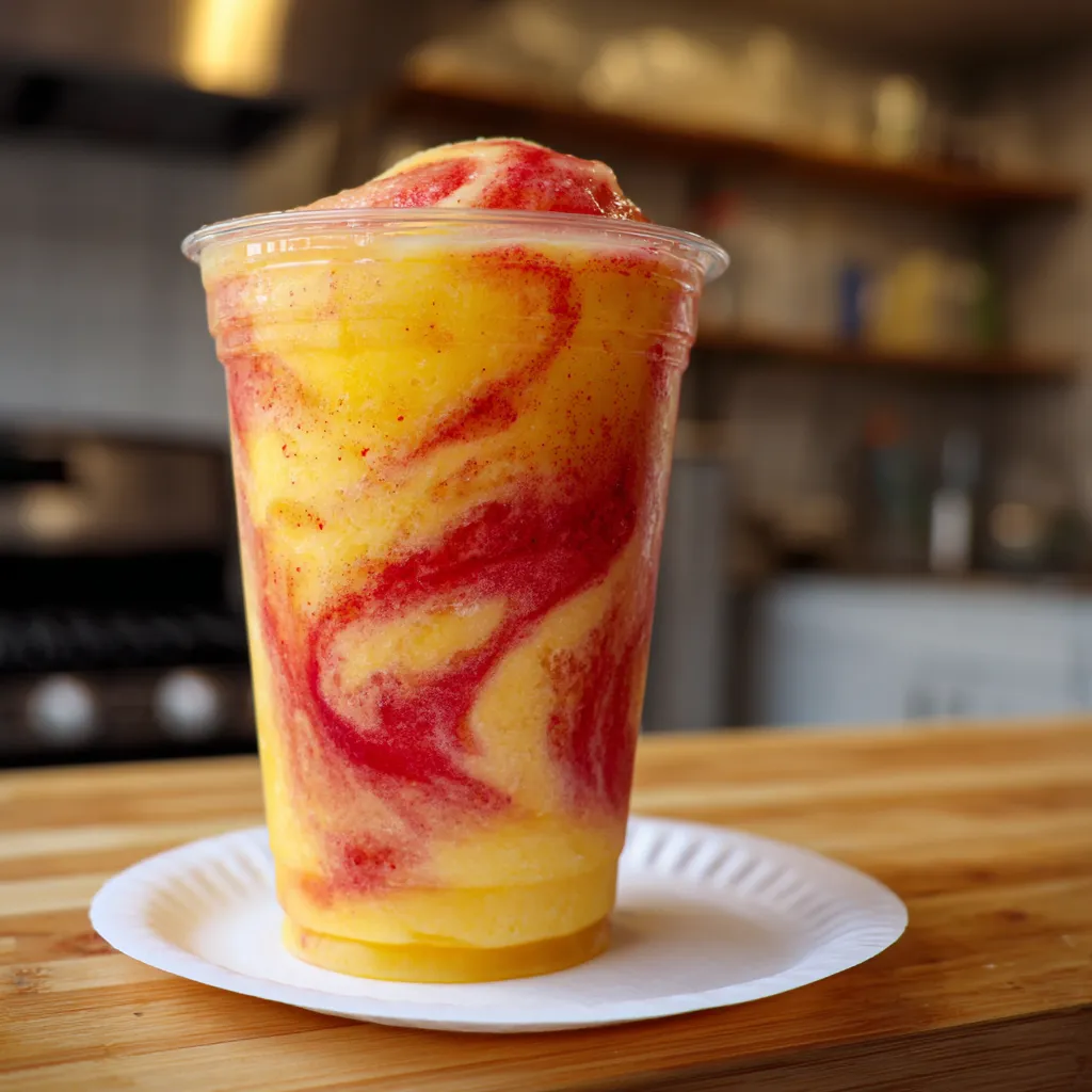 Pineapple Strawberry Slushies