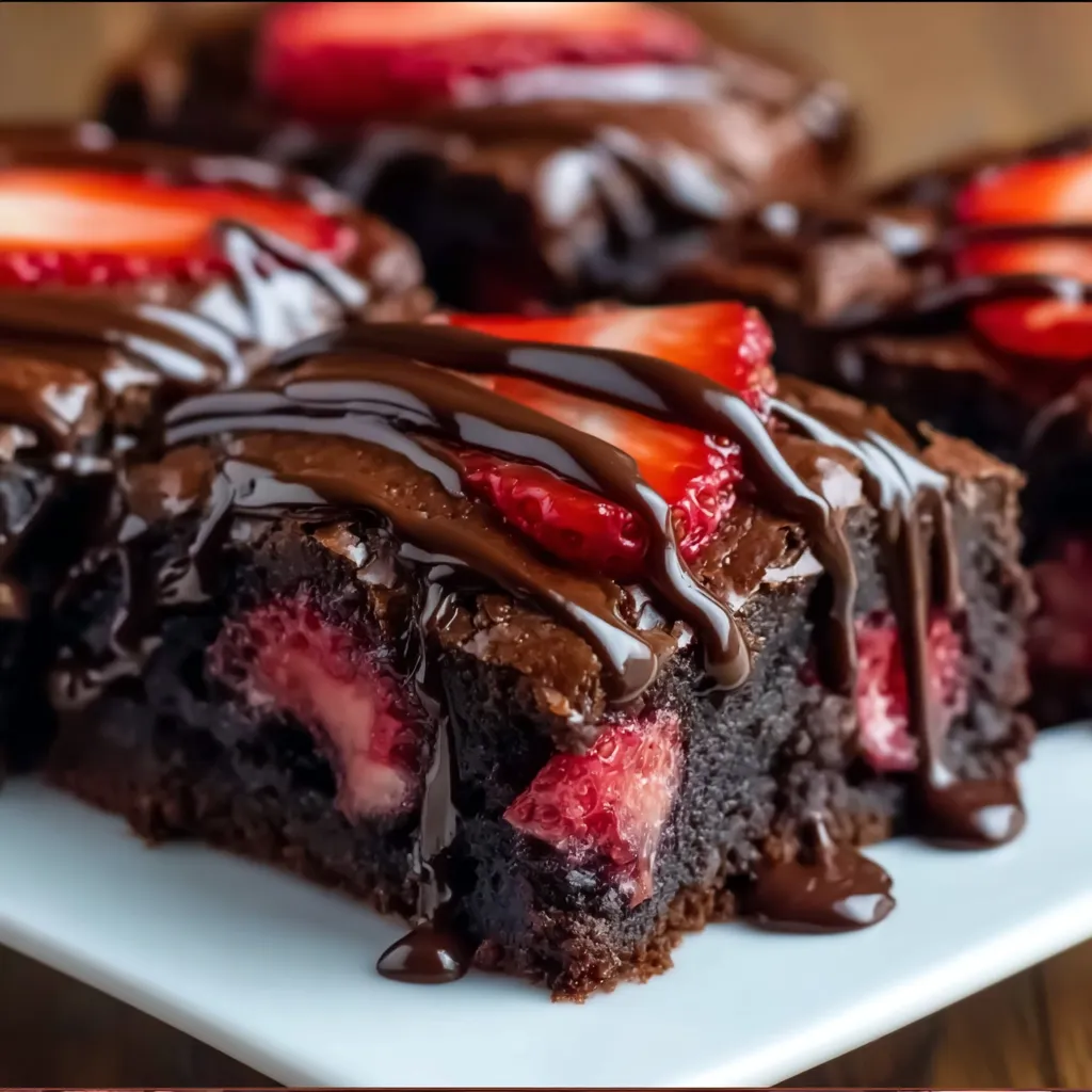 Strawberry Chocolate Brownies