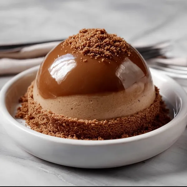 Gingerbread Latte Mousse Domes