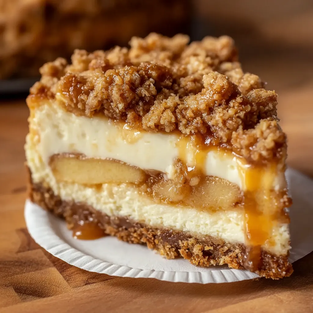 Apple Crumble Cheesecake