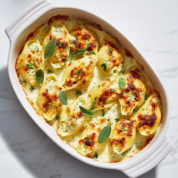 Creamy Sage Stuffed Shells