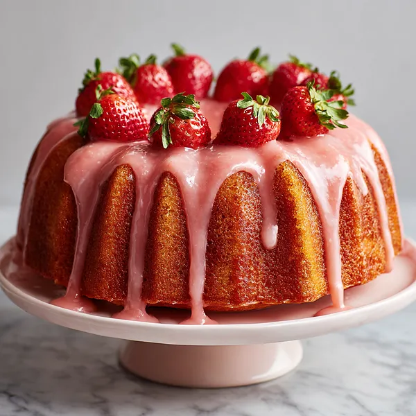 Strawberry Glaze Cake
