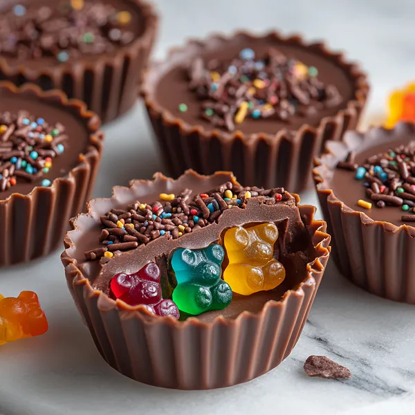 Gummy Bear Choco Cups