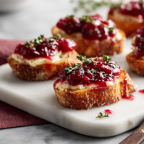 Cranberry Brie Crostini