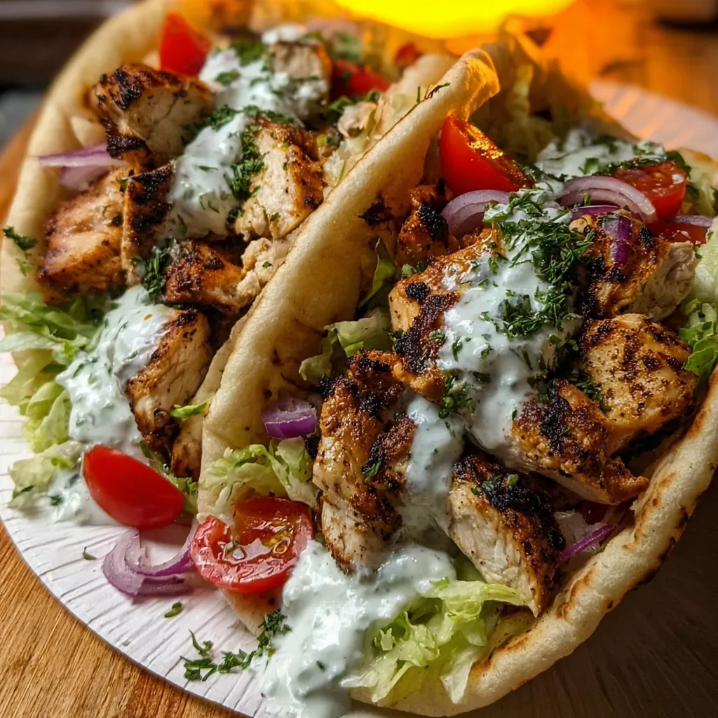 Greek Chicken Gyros