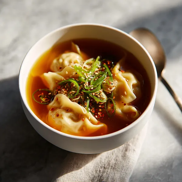 Spicy Dumpling Soup