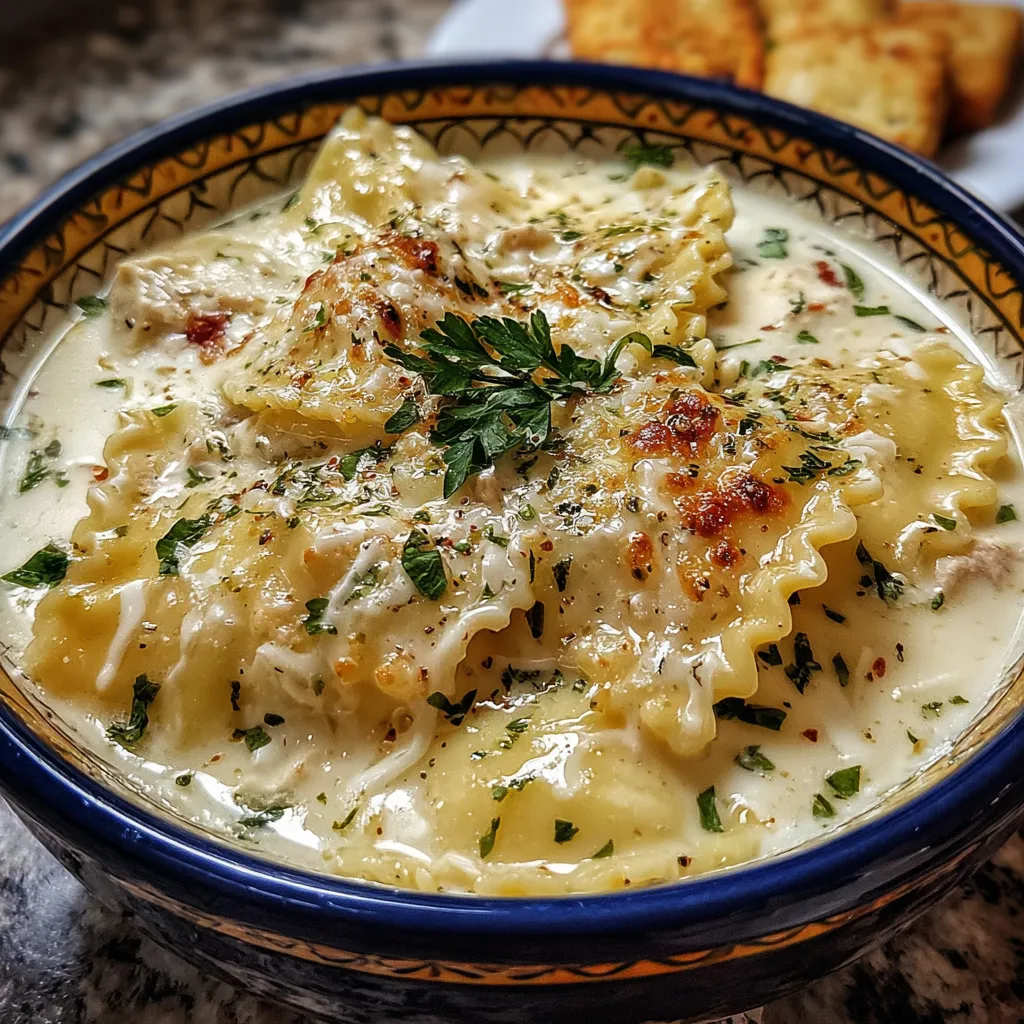 White Lasagna Soup