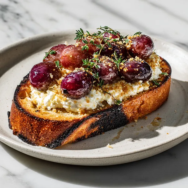 Roasted Grape Toast