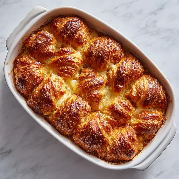 Ham Cheese Croissant Bake