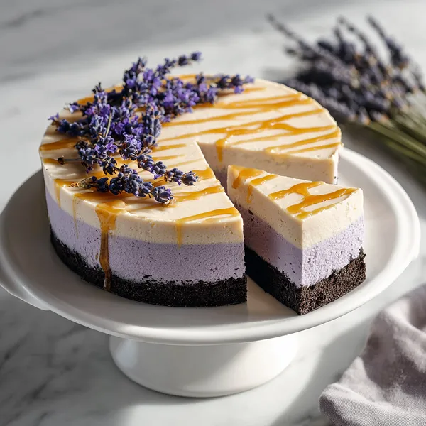 Lavender Honey Cheesecake