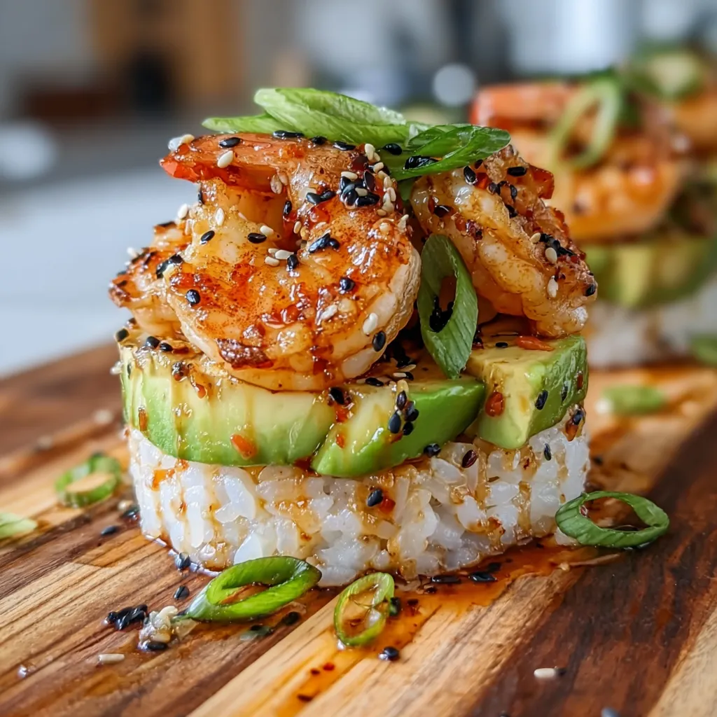 Spicy Shrimp Stacks