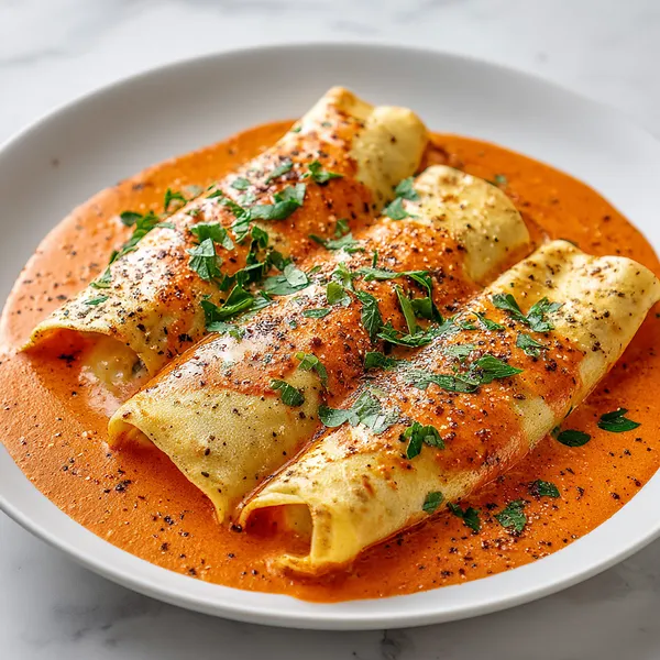 Creamy Chicken Crepes