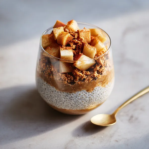 Apple Crumble Chia Pudding