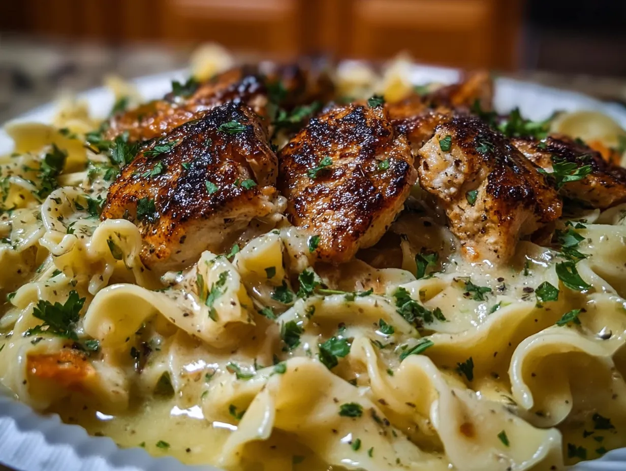 Buttered Chicken Noodles