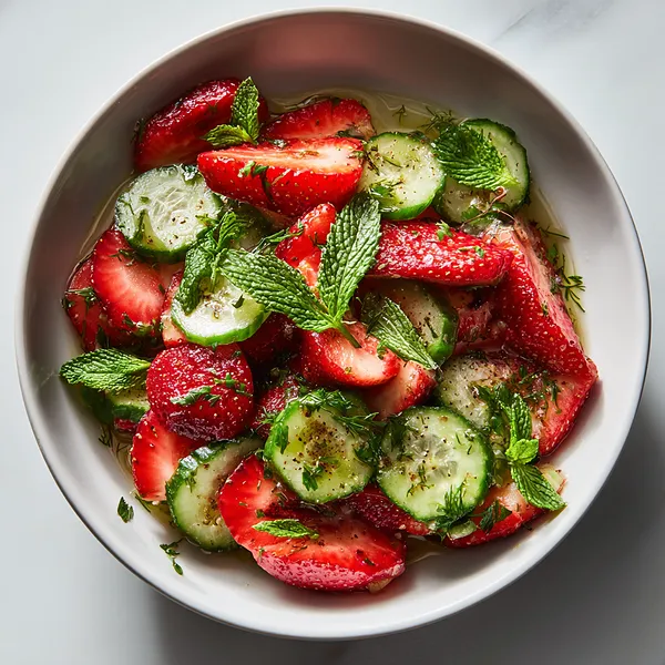 Strawberry Cucumber Salad